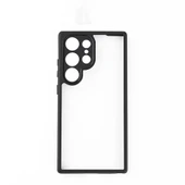 Zore Galaxy ile uyumlu S24 Ultra Kılıf Kamera Korumalı Şeffaf Arka Yüzey New Roll Kapak - 1