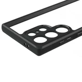 Zore Galaxy ile uyumlu S24 Ultra Kılıf Kamera Korumalı Şeffaf Arka Yüzey New Roll Kapak - 3