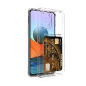 Zore Xiaomi ile uyumlu Redmi Note 10 Pro Kılıf Kartlıklı Şeffaf Setra Clear Silikon Kapak - 3