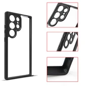 Zore Galaxy ile uyumlu S24 Ultra Kılıf Kamera Korumalı Şeffaf Arka Yüzey New Roll Kapak - 9