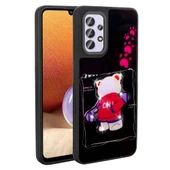 Zore Galaxy ile uyumlu A32 4G Kılıf Parlayan Kabartmalı İkonik Figürlü Amas Silikon Kapak - 11