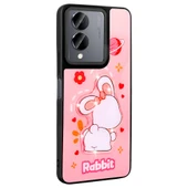 Zore Vivo ile uyumlu Y36 5G Kılıf Parlayan Kabartmalı İkonik Figürlü Amas Silikon Kapak - 3