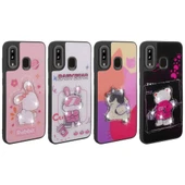 Zore Galaxy ile uyumlu A20 Kılıf Parlayan Kabartmalı İkonik Figürlü Amas Silikon Kapak - 2