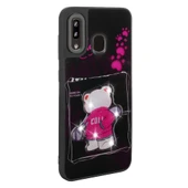 Zore Galaxy ile uyumlu A30 Kılıf Parlayan Kabartmalı İkonik Figürlü Amas Silikon Kapak - 4