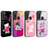 Zore Xiaomi ile uyumlu Redmi Note 8 Kılıf Parlayan Kabartmalı İkonik Figürlü Amas Silikon Kapak - 3