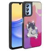 Zore Galaxy ile uyumlu A15 Kılıf Parlayan Kabartmalı İkonik Figürlü Amas Silikon Kapak - 10