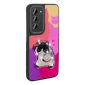 Zore Galaxy ile uyumlu S23 Kılıf Parlayan Kabartmalı İkonik Figürlü Amas Silikon Kapak - 6
