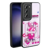 Zore Galaxy ile uyumlu S23 Kılıf Parlayan Kabartmalı İkonik Figürlü Amas Silikon Kapak - 8