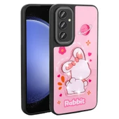 Zore Galaxy ile uyumlu S23 FE Kılıf Parlayan Kabartmalı İkonik Figürlü Amas Silikon Kapak - 9