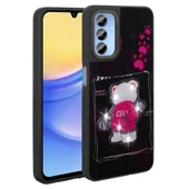 Zore Galaxy ile uyumlu A15 Kılıf Parlayan Kabartmalı İkonik Figürlü Amas Silikon Kapak - 11