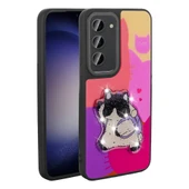 Zore Galaxy ile uyumlu S23 Kılıf Parlayan Kabartmalı İkonik Figürlü Amas Silikon Kapak - 10