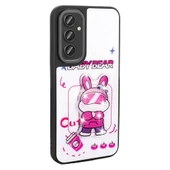 Zore Galaxy ile uyumlu S24 Kılıf Parlayan Kabartmalı İkonik Figürlü Amas Silikon Kapak - 6