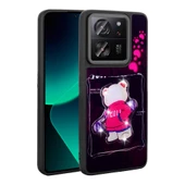 Zore Xiaomi ile uyumlu Mi 13T Pro Kılıf Parlayan Kabartmalı İkonik Figürlü Amas Silikon Kapak - 11