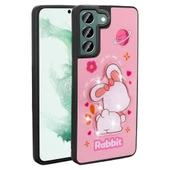 Zore Galaxy ile uyumlu S21 FE Kılıf Parlayan Kabartmalı İkonik Figürlü Amas Silikon Kapak - 9