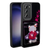 Zore Galaxy ile uyumlu S23 Kılıf Parlayan Kabartmalı İkonik Figürlü Amas Silikon Kapak - 11