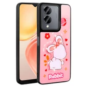 Zore Vivo ile uyumlu Y36 5G Kılıf Parlayan Kabartmalı İkonik Figürlü Amas Silikon Kapak - 9