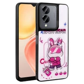 Zore Vivo ile uyumlu Y36 5G Kılıf Parlayan Kabartmalı İkonik Figürlü Amas Silikon Kapak - 8