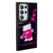 Zore Galaxy ile uyumlu S24 Ultra Kılıf Parlayan Kabartmalı İkonik Figürlü Amas Silikon Kapak - 5