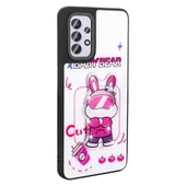 Zore Galaxy ile uyumlu A32 4G Kılıf Parlayan Kabartmalı İkonik Figürlü Amas Silikon Kapak - 4