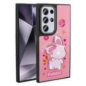 Zore Galaxy ile uyumlu S24 Ultra Kılıf Parlayan Kabartmalı İkonik Figürlü Amas Silikon Kapak - 9