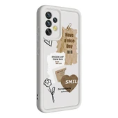 Zore Galaxy ile uyumlu A32 4G Kılıf Kamera Korumalı Baskılı Arka Yüzey Klas Kapak - 12