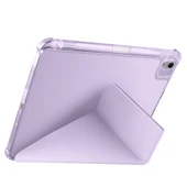 Zore Apple ile uyumlu iPad Air 11 2024 Kılıf Tri Folding Kalem Bölmeli Standlı Kılıf - 4