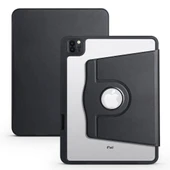 Zore Apple ile uyumlu iPad Air 11 2024 Kılıf Termik Kalem Bölmeli Dönebilen Standlı Kılıf thumbnail 9