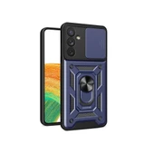 Zore Galaxy ile uyumlu A34 Kılıf Magnetik Standlı Kamera Korumalı Sürgülü Vega Kapak - 10