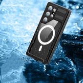 Zore Galaxy ile uyumlu S24 Ultra Kılıf M-safe Şarj Özellikli 1-1 Su Geçirmez Kılıf - 6