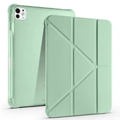 Zore Apple ile uyumlu iPad Pro 11 2024 Kılıf Tri Folding Kalem Bölmeli Standlı Kılıf - 12