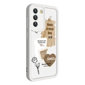 Zore Galaxy ile uyumlu S21 FE Kılıf Kamera Korumalı Baskılı Arka Yüzey Klas Kapak - 12