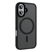 Zore Apple ile uyumlu iPhone 16 Plus Kılıf Mat Arka Yüzey Wireless Şarj Özellikli Flet M-safe Kapak thumbnail 6