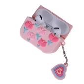 Zore Apple ile uyumlu Airpods ile uyumlu Pro 2 TPU Kabartma Figürlü İpli Airbag 37 Silikon Kılıf - 4