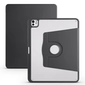 Zore Apple ile uyumlu iPad Pro 13 2024 Kılıf Termik Kalem Bölmeli Dönebilen Standlı Kılıf thumbnail 1