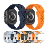 Zore Galaxy ile uyumlu Watch Ultra 47mm KRD-119 Delikli Tasarım Silikon Kordon - 2