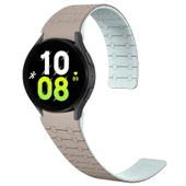 Zore Galaxy ile uyumlu Watch 5 40mm KRD-111 20mm Çizgili Desenli Silikon Kordon - 12