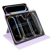 Zore Apple ile uyumlu iPad Pro 13 2024 Kılıf Termik Kalem Bölmeli Dönebilen Standlı Kılıf thumbnail 6