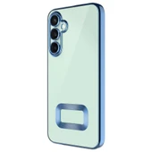 Zore Galaxy ile uyumlu S24 Plus Kılıf Kamera Korumalı Logo Gösteren Omega Kapak - 4