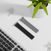 Zore Apple ile uyumlu Watch 42mm KRD-111 Çizgili Desenli Silikon Kordon - 6