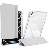 Zore ​​​Apple ile uyumlu iPad Pro 11 2024 Kılıf Magnetik Ayrılabilen Airbagli Sliding Tablet Kılıfı thumbnail 12