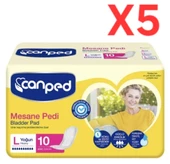 Canped Büyük Boy (L) 10'lu 5 Paket Mesane Pedi - 1