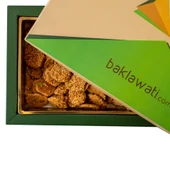 Susamlı Antep Fıstıklı Barazek Çıtır Kurabiye 500 G thumbnail 3