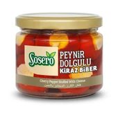 Sosero Peynir Dolgulu Kiraz Biber 290 gr Cam Kavanoz - 1
