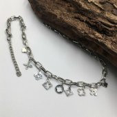 Charm Silver Zincirli Yonca Figürlü Şans Kolyesi - 1