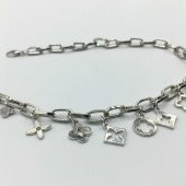 Charm Silver Zincirli Yonca Figürlü Şans Kolyesi - 2