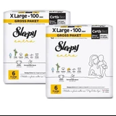 Sleepy Extra Günlük Aktivite 6 Numara X Large 200'lü Bebek Bezi thumbnail 2