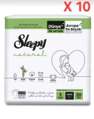 Sleepy Natural 5 Numara Junior 200'lü Bebek Bezi thumbnail 2