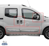 Citroen Nemo 3'lü Krom Set Yan Kapı Çıtası+Kapı Kolu+ Ayna Kapağı Paslanmaz Çelik thumbnail 2