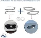 Fiat Egea Krom Sinyal Çerçevesi + Sis Çerçevesi 2015-2019 Arası P.çelik thumbnail 1