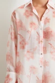 Organze Desenli Tül Gömlek Pembe thumbnail 5
